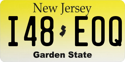 NJ license plate I48EOQ
