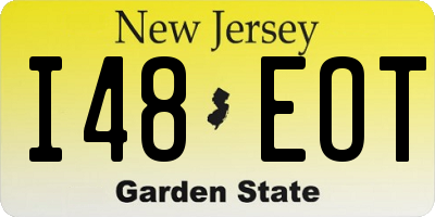 NJ license plate I48EOT