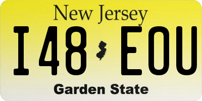 NJ license plate I48EOU