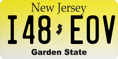 NJ license plate I48EOV
