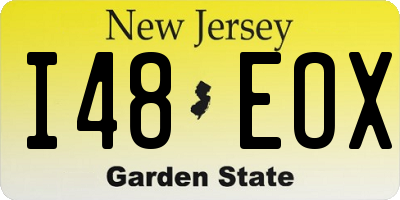 NJ license plate I48EOX
