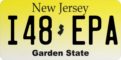 NJ license plate I48EPA