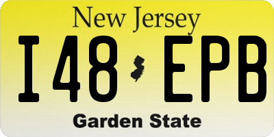 NJ license plate I48EPB