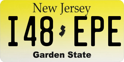 NJ license plate I48EPE