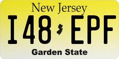 NJ license plate I48EPF