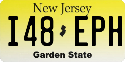 NJ license plate I48EPH