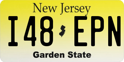 NJ license plate I48EPN
