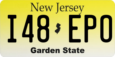 NJ license plate I48EPO