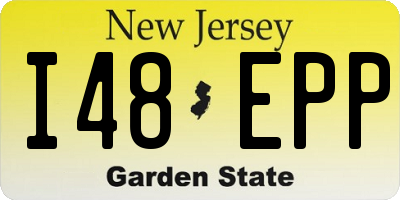 NJ license plate I48EPP