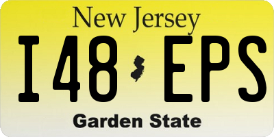 NJ license plate I48EPS