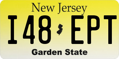 NJ license plate I48EPT