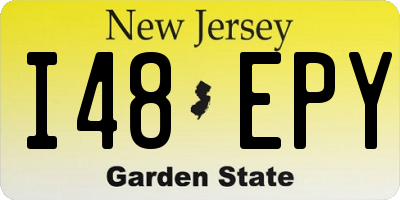 NJ license plate I48EPY
