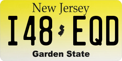 NJ license plate I48EQD