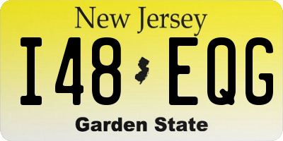 NJ license plate I48EQG