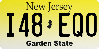 NJ license plate I48EQO