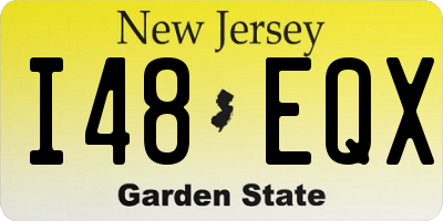 NJ license plate I48EQX