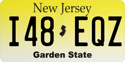NJ license plate I48EQZ