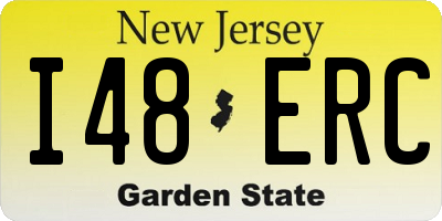 NJ license plate I48ERC