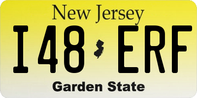 NJ license plate I48ERF