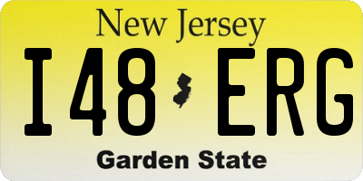 NJ license plate I48ERG