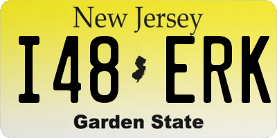 NJ license plate I48ERK