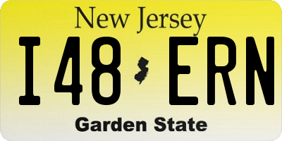 NJ license plate I48ERN