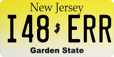 NJ license plate I48ERR