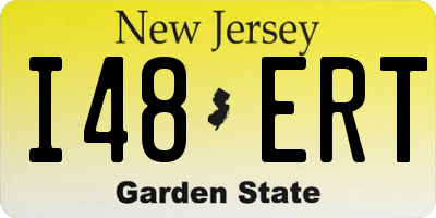 NJ license plate I48ERT