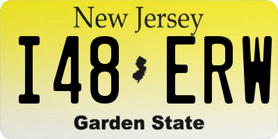 NJ license plate I48ERW
