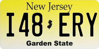NJ license plate I48ERY