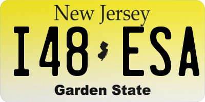 NJ license plate I48ESA