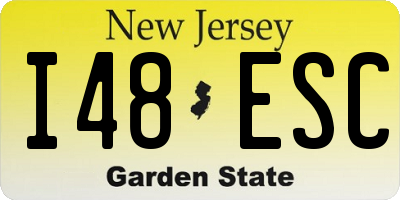 NJ license plate I48ESC