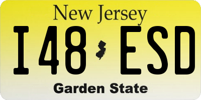 NJ license plate I48ESD