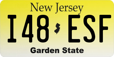 NJ license plate I48ESF