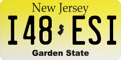 NJ license plate I48ESI