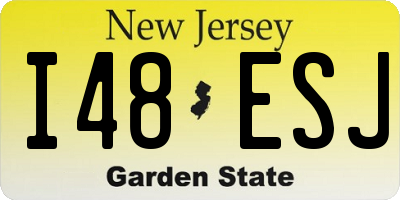 NJ license plate I48ESJ