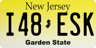 NJ license plate I48ESK