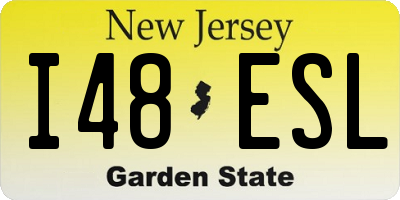 NJ license plate I48ESL