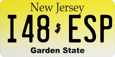 NJ license plate I48ESP