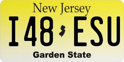 NJ license plate I48ESU