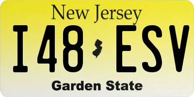 NJ license plate I48ESV