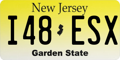NJ license plate I48ESX