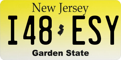 NJ license plate I48ESY