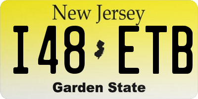 NJ license plate I48ETB