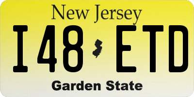 NJ license plate I48ETD