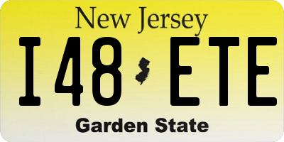 NJ license plate I48ETE