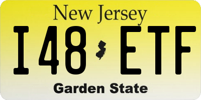 NJ license plate I48ETF