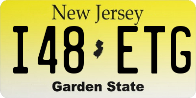 NJ license plate I48ETG