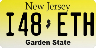 NJ license plate I48ETH
