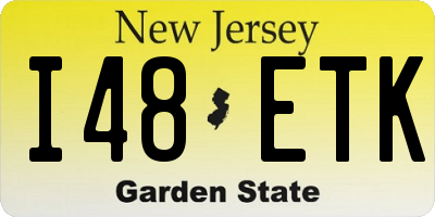 NJ license plate I48ETK